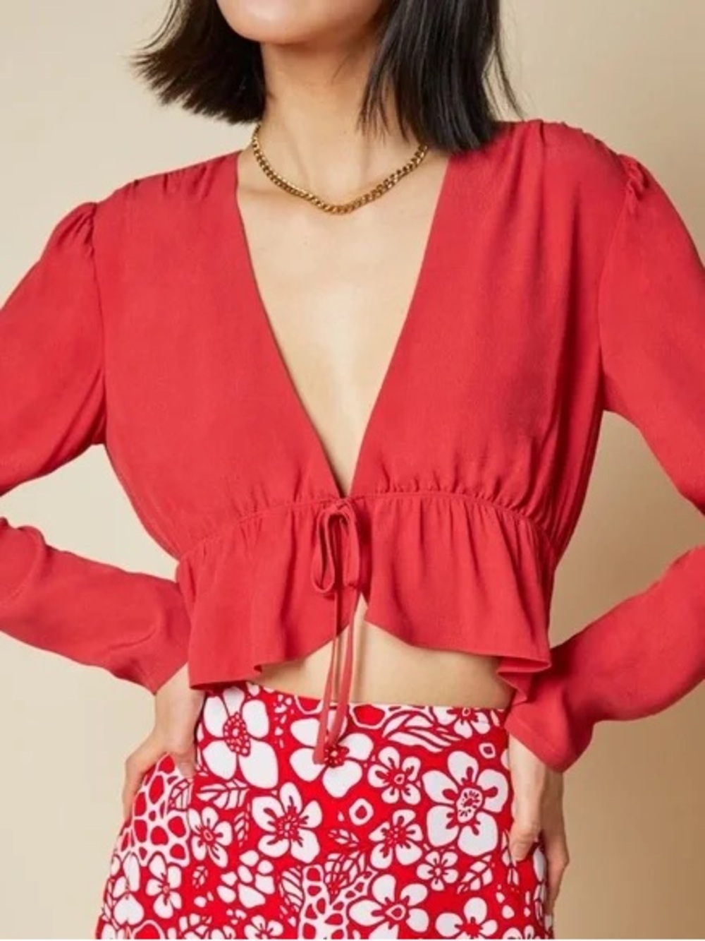 NWT ARITZIA SUNDAY BEST Red Women's Top